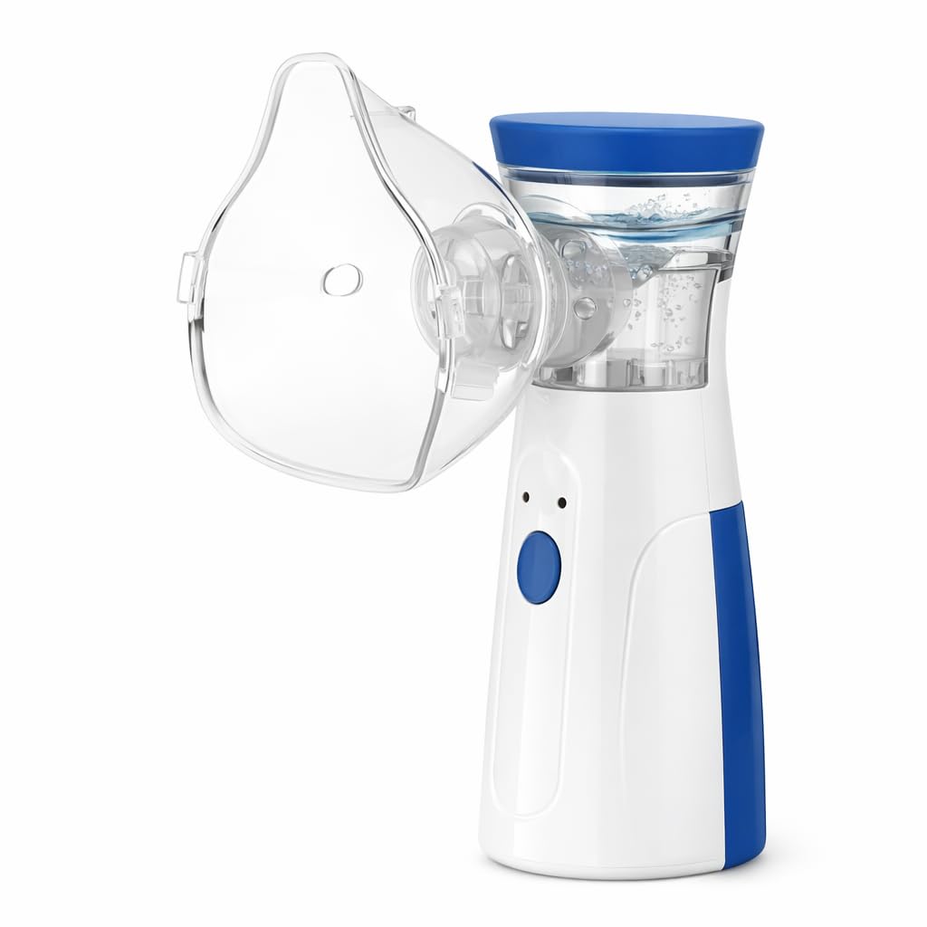 Portable Mesh Nebulizer for Adults and Kids (Home and Travel Use)