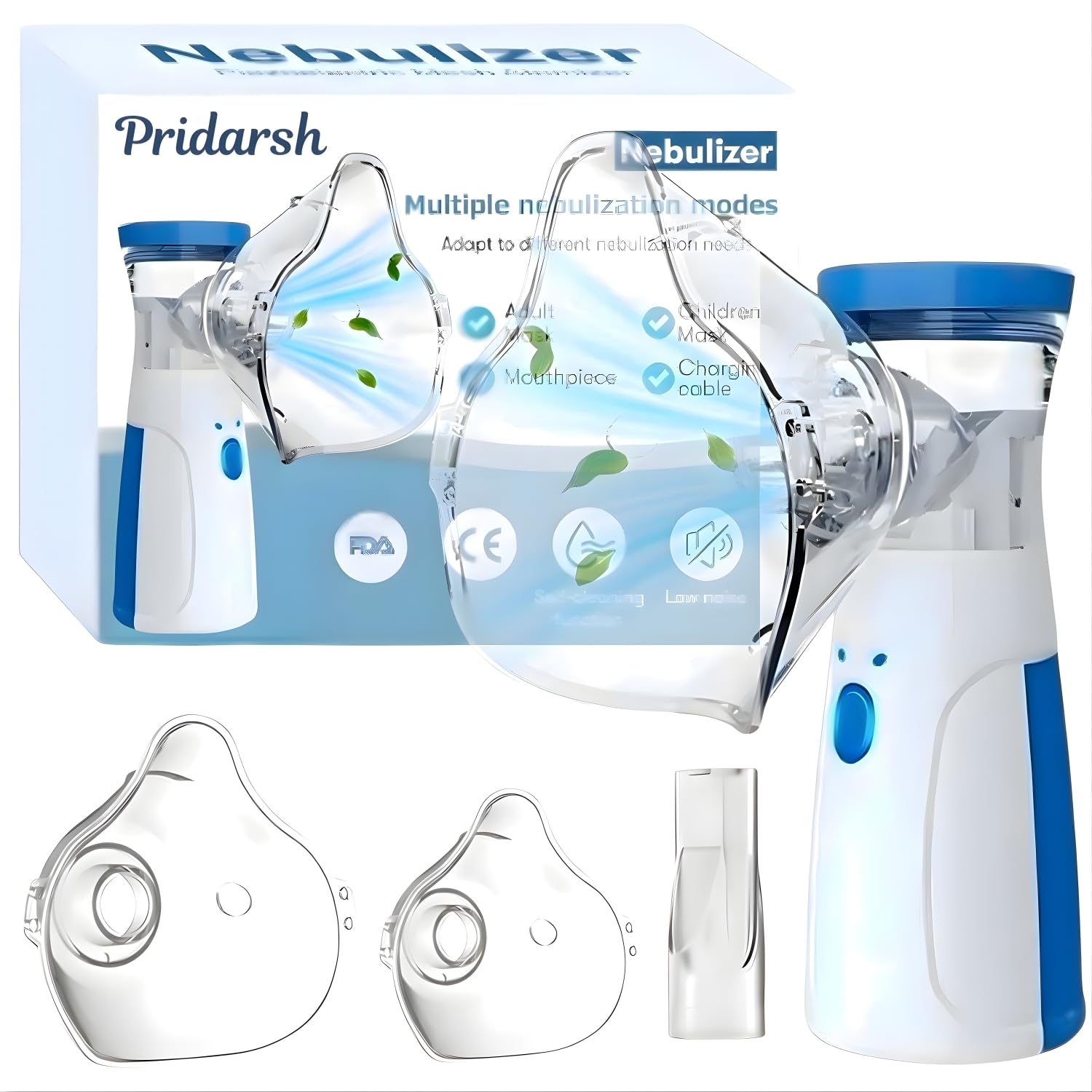 Portable Mesh Nebulizer for Adults and Kids (Home and Travel Use)